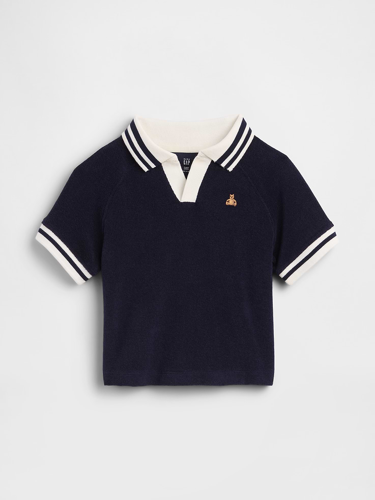Image number 1 showing, Baby & Toddler Towel Terry Polo Shirt