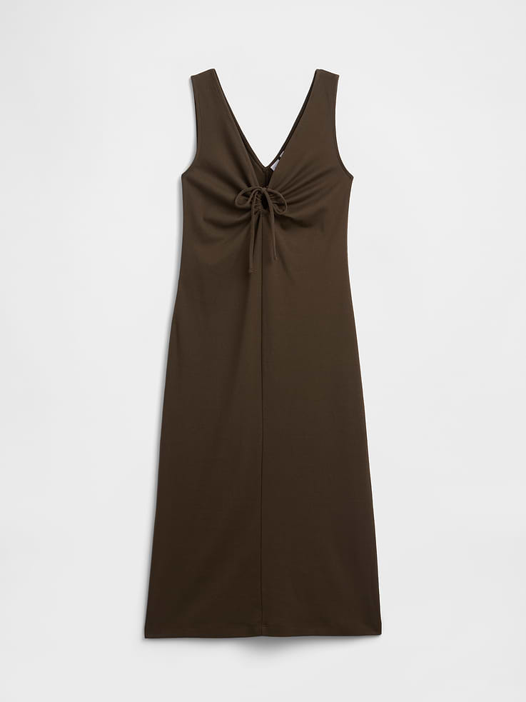 Image number 4 showing, Tie-Front Midi Dress