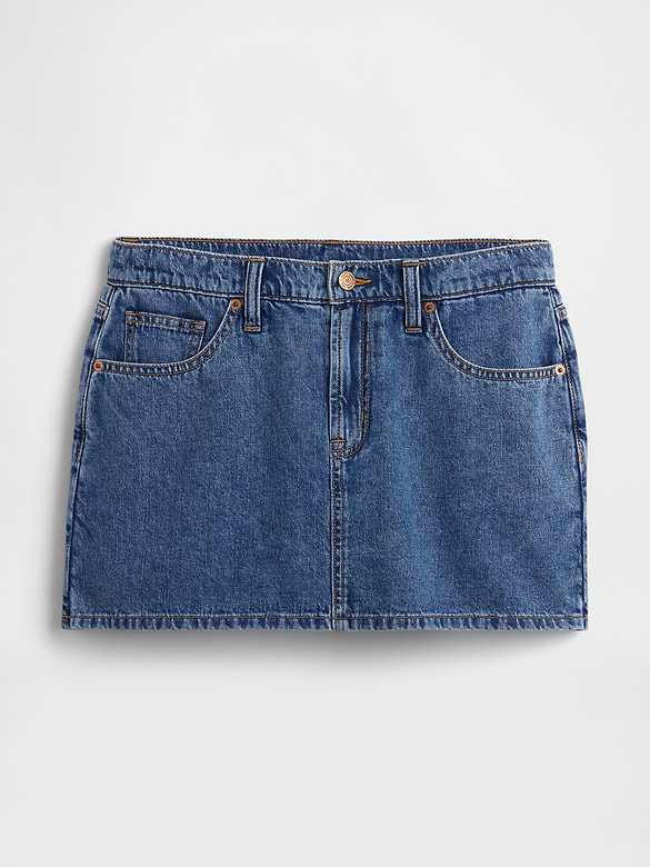Denim Mini Skort