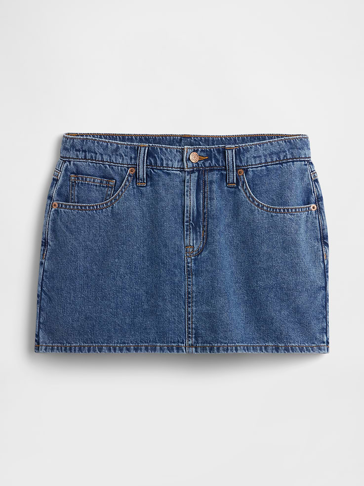 Image number 5 showing, Denim Mini Skort