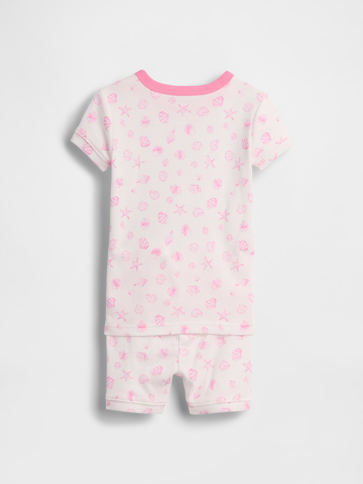 Image number 3 showing, Baby & Toddler Organic Brushed Cotton Seashell PJ Short Set