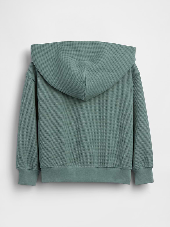 Baby & Toddler Waffle Zip Hoodie
