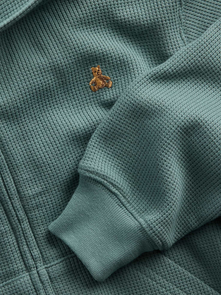 Image number 5 showing, Baby & Toddler Waffle Zip Hoodie