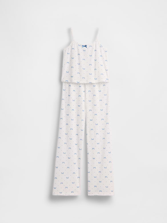 Kids Recycled Pointelle Tank PJ Set
