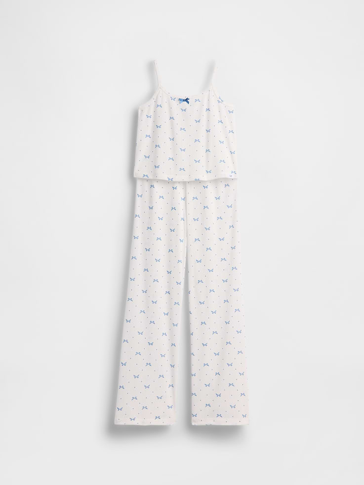 Image number 2 showing, Kids Recycled Pointelle Tank PJ Set