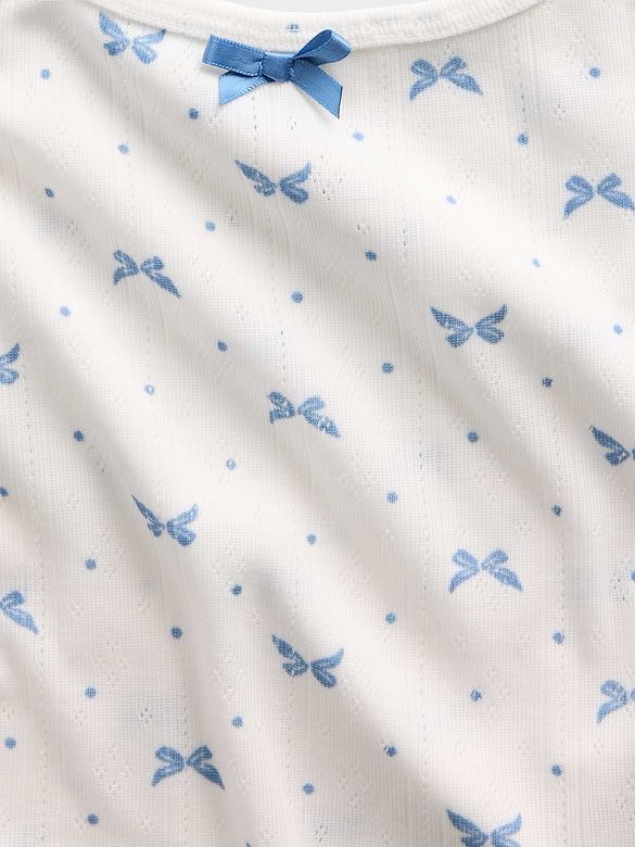 Kids Recycled Pointelle Tank PJ Set