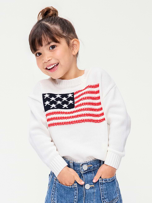 Long Long-Sleeve Graphic Pullover Sweater for Toddler Girls on clearance at Old Navy — 56% off