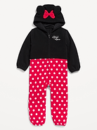 Image number 1 showing, Disney© Microfleece Hooded One-Piece for Toddler Girls