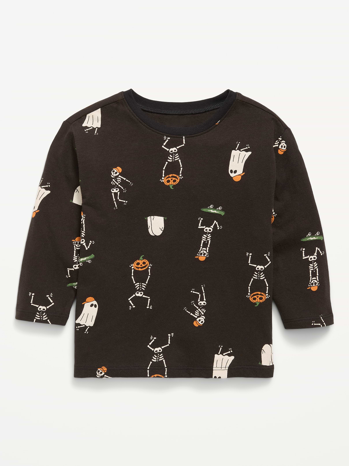 Image number 1 showing, Printed Long-Sleeve Unisex T-Shirt for Toddler