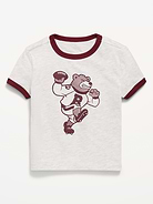 Image number 1 showing, Short-Sleeve Unisex Ringer Graphic T-Shirt for Toddler