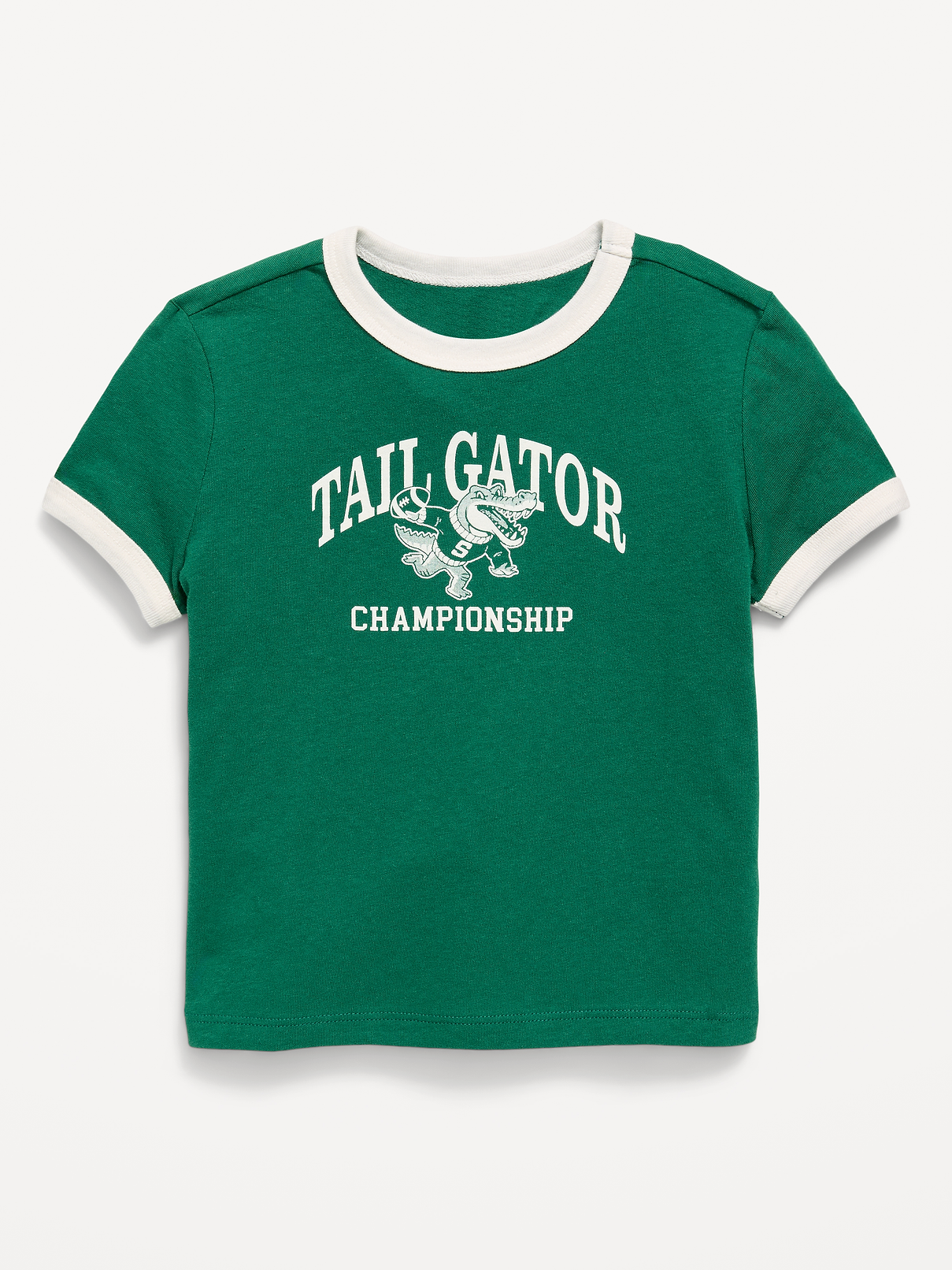 Image number 1 showing, Short-Sleeve Unisex Ringer Graphic T-Shirt for Toddler