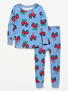 Image number 1 showing, Printed Unisex Snug-Fit Pajama Set for Toddler & Baby