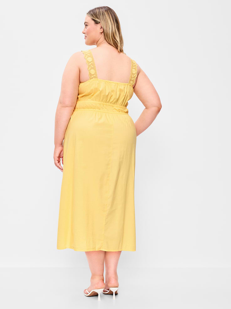 Image number 9 showing, Fit & Flare Smocked-Waist Midi Dress