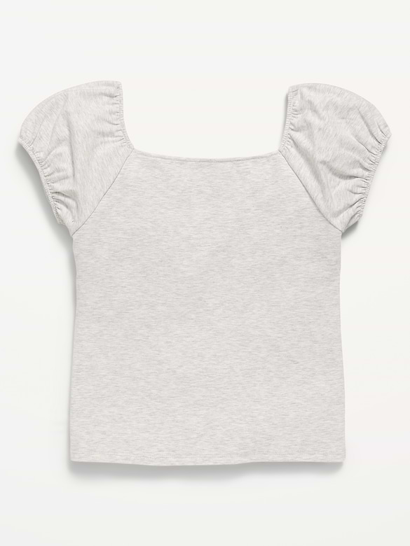 Puff-Sleeve Top for Girls
