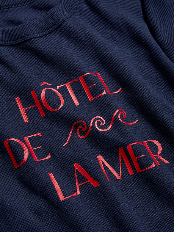 T-shirt moulant à imprimé
