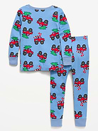 Image number 2 showing, Printed Unisex Snug-Fit Pajama Set for Toddler & Baby