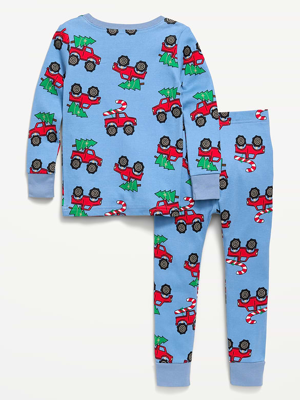 Printed Unisex Snug-Fit Pajama Set for Toddler & Baby