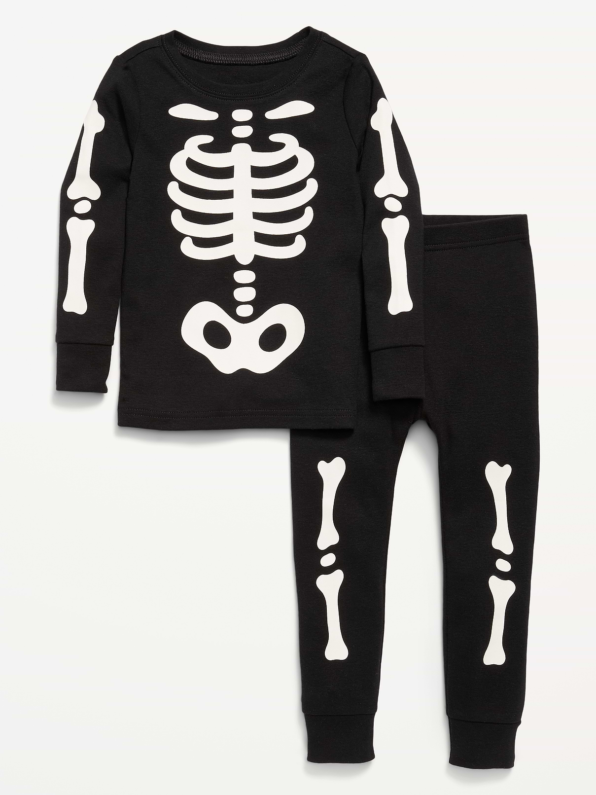 Image number 1 showing, Printed Unisex Snug-Fit Pajama Set for Toddler & Baby