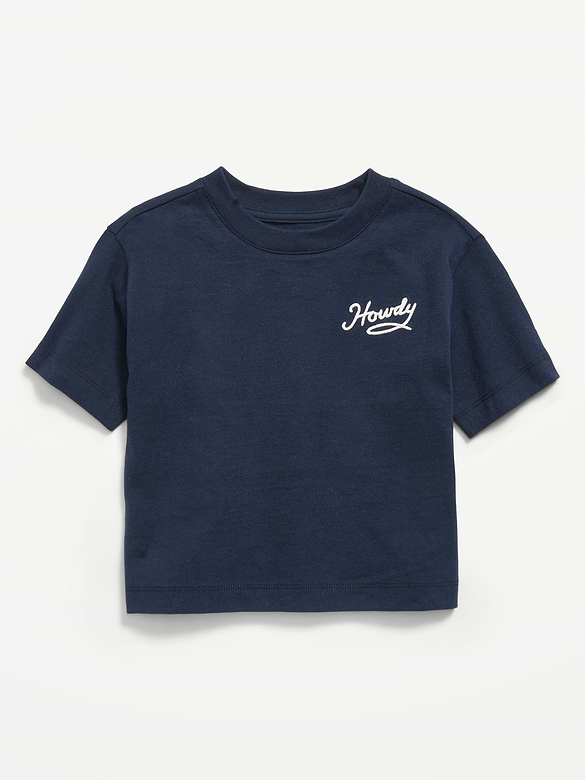 Oversized Short-Sleeve Boxy Graphic T-Shirt for Toddler Boys