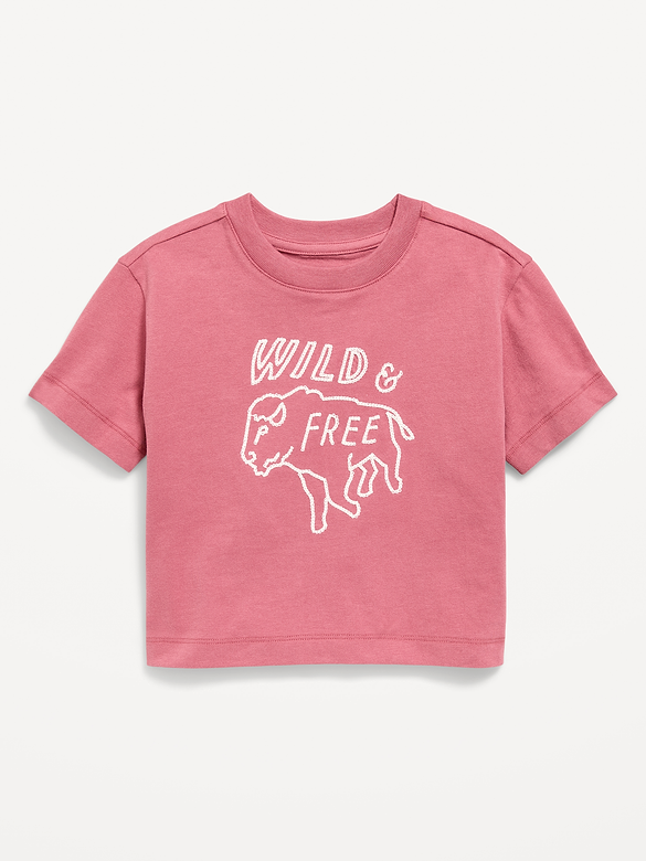 Oversized Short-Sleeve Boxy Graphic T-Shirt for Toddler Boys