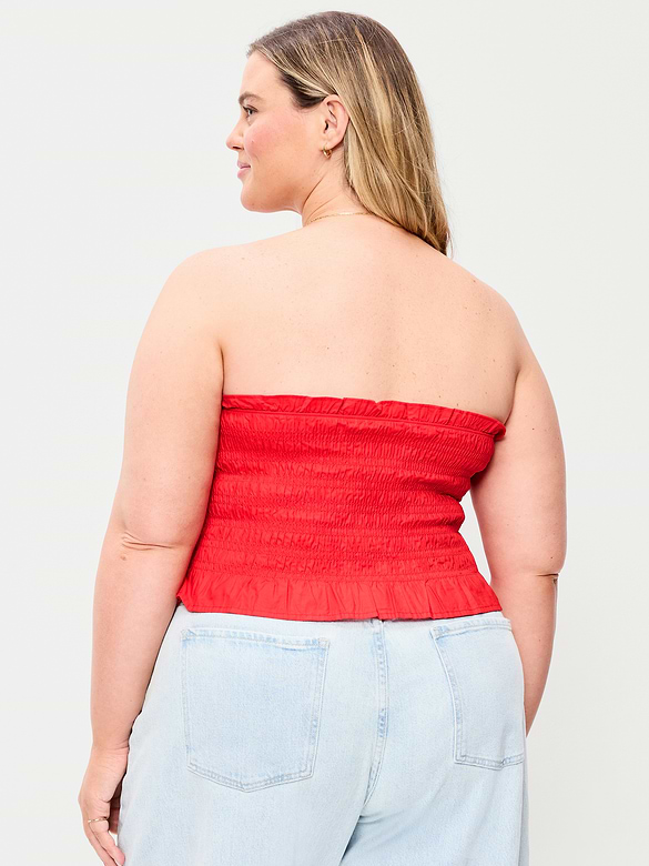 Bustier à corsage smocké