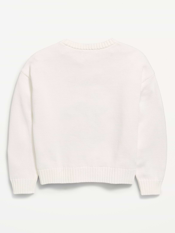 Long-Sleeve Pullover Sweater for Girls