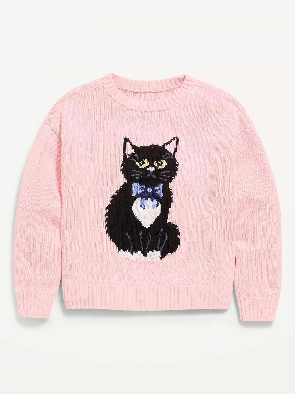 Image number 1 showing, Long-Sleeve Pullover Sweater for Girls