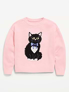 Image number 1 showing, Long-Sleeve Pullover Sweater for Girls