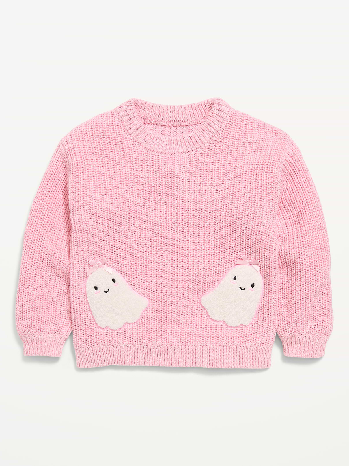 Image number 1 showing, Long-Sleeve Graphic Sweater for Toddler Girls