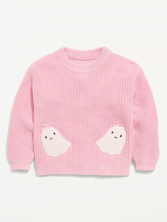 Long-Sleeve Graphic Sweater for Toddler Girls