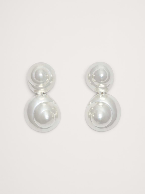 Pendants d’oreilles avec spirale et sphère