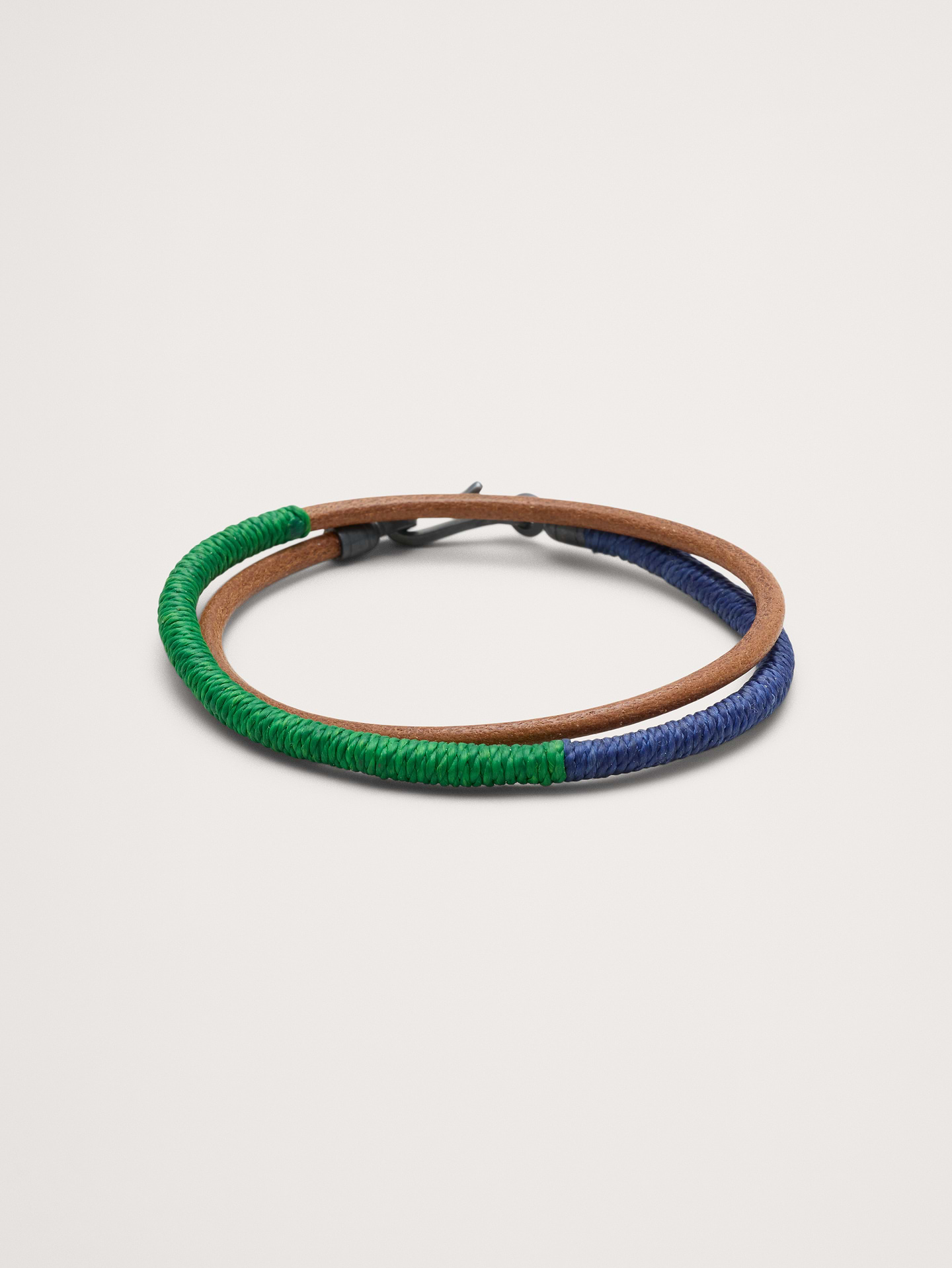 Image number 1 showing, Color-Blocked Leather Double Wrap Bracelet By Caputo & Co