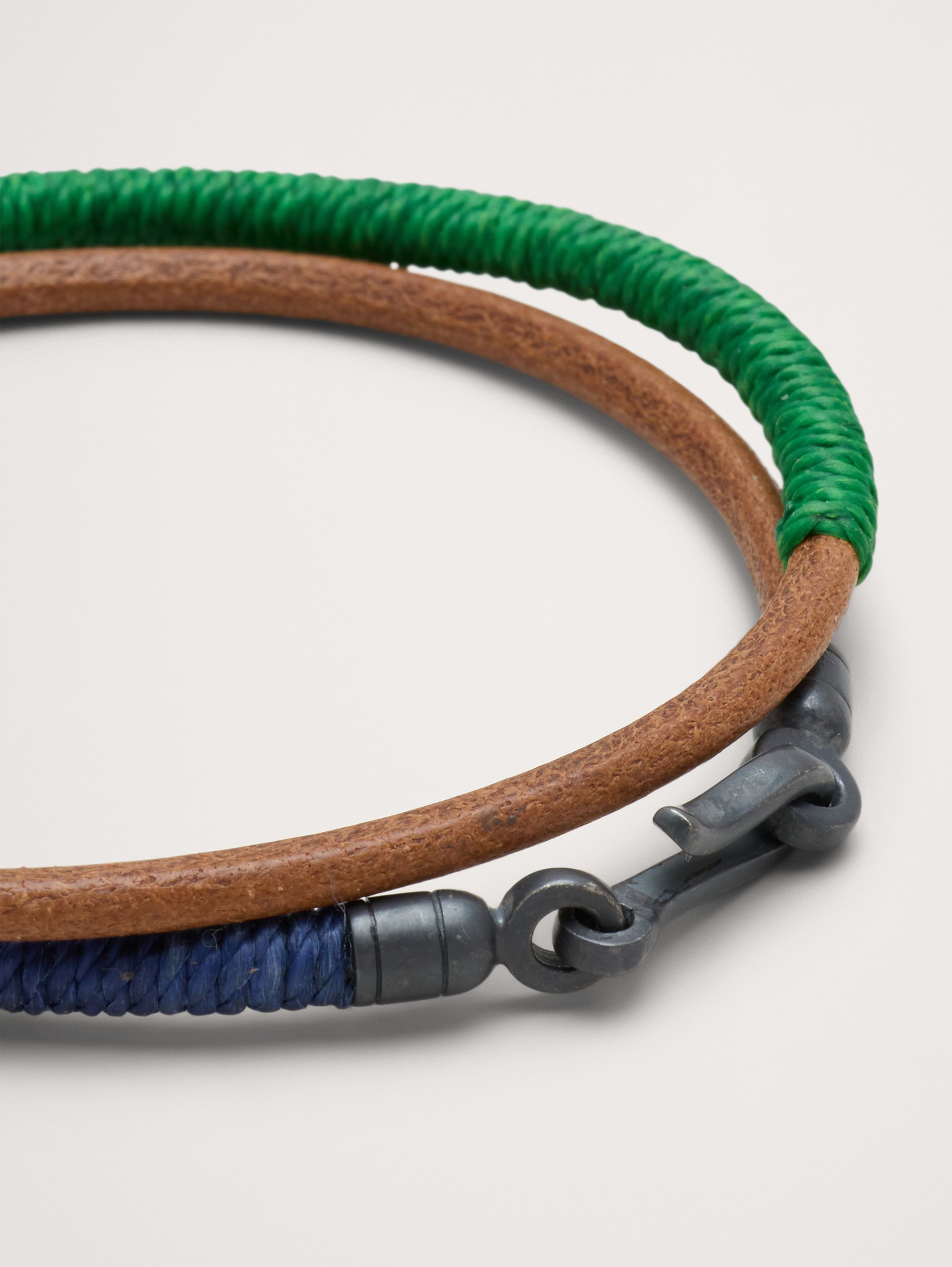 Image number 3 showing, Color-Blocked Leather Double Wrap Bracelet By Caputo & Co