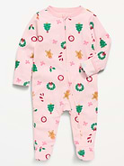 Image number 1 showing, 2-Way-Zip Sleep & Play Footed One-Piece for Baby