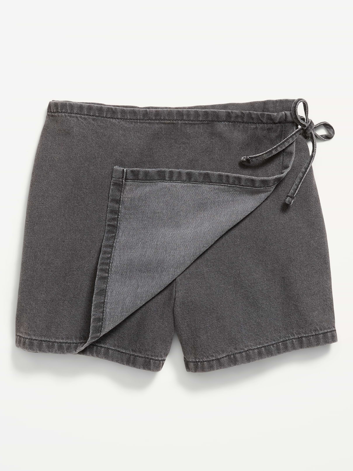 Image number 2 showing, Wrap-Front Denim Skort for Girls