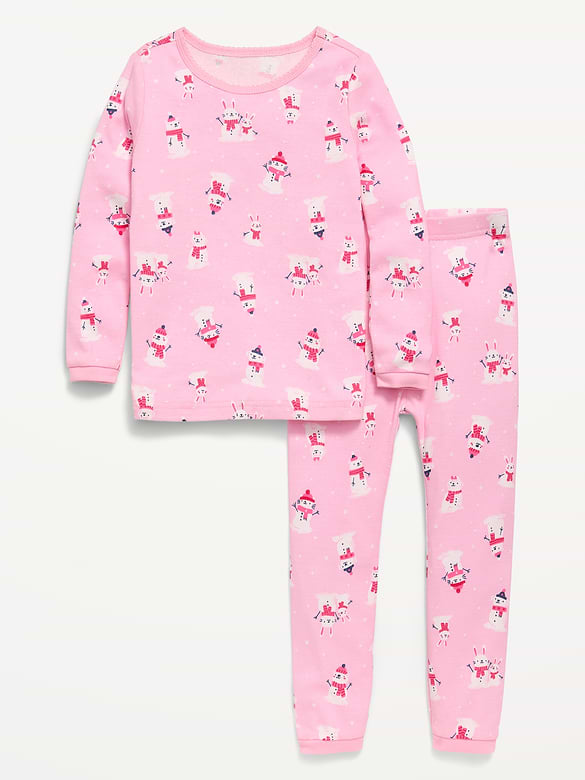 Printed Snug-Fit Pajama Set for Toddler & Baby