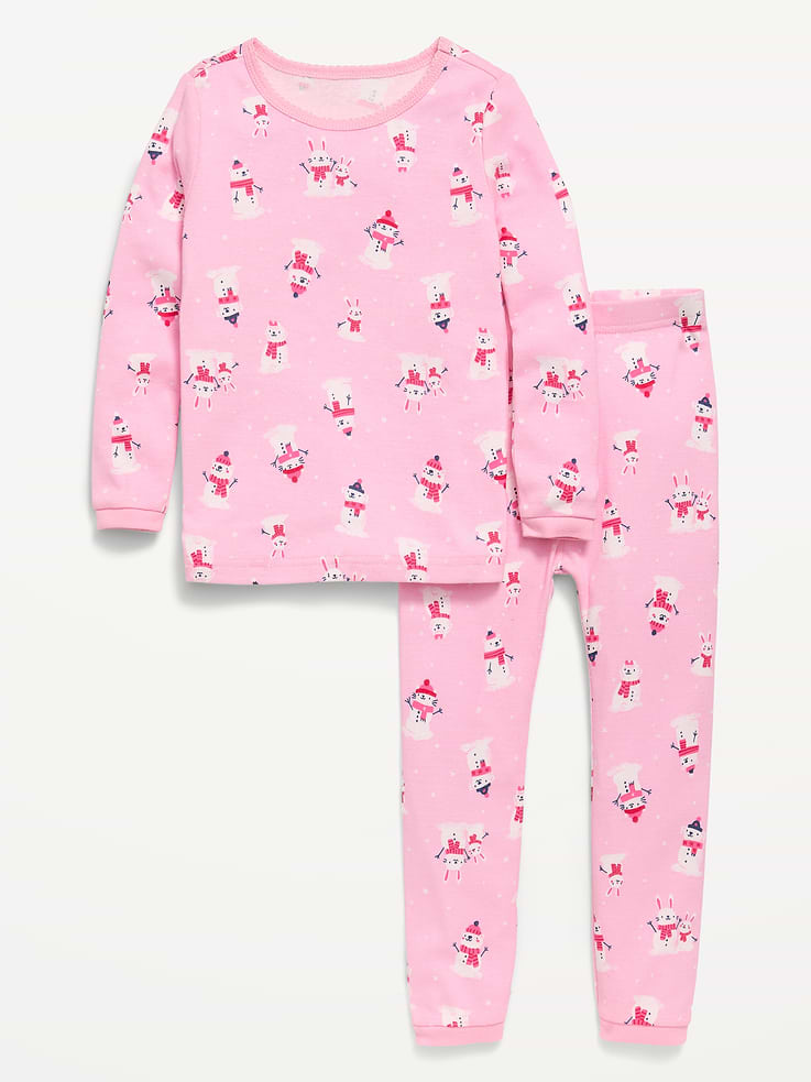 Image 1 of 2, 100% cotton. 100% comfy., crew neck, long sleeves, ribbed cuffs, matching pajama bottoms, elasticized waistband, ribbed leg cuffs, Product #913945