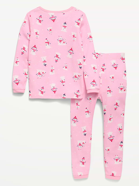 Printed Snug-Fit Pajama Set for Toddler & Baby