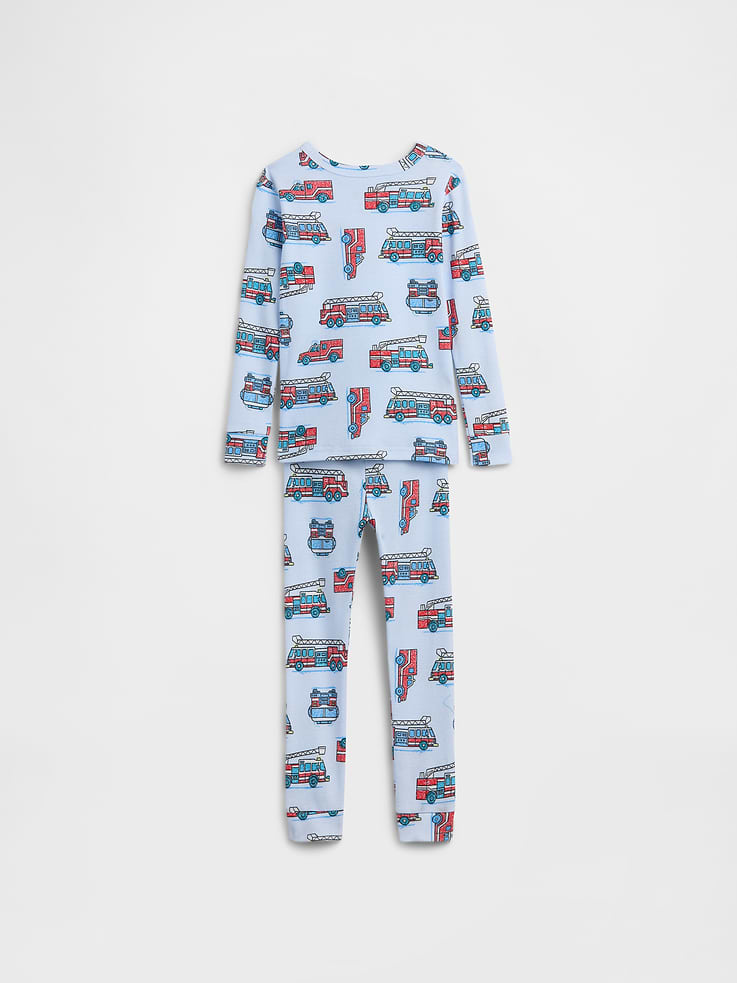 Image number 3 showing, babyGap Fire Truck Print PJ Set