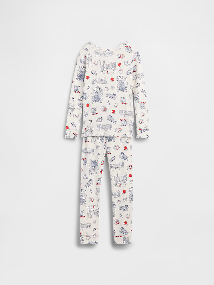 Image number 3 showing, babyGap NYC Print PJ Set