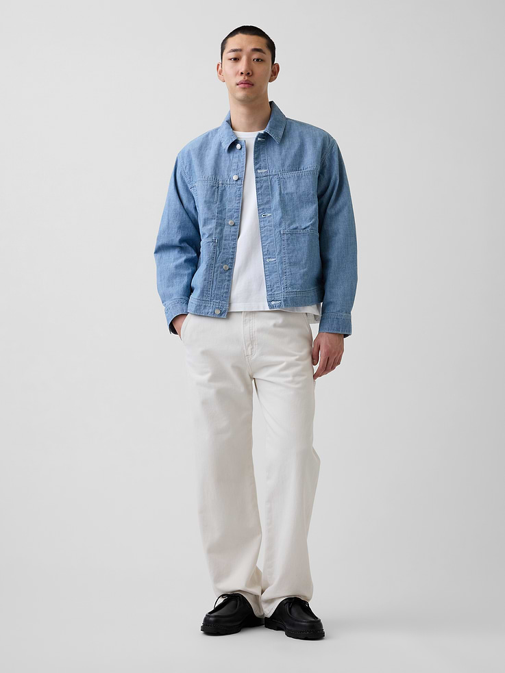Image number 2 showing, Boxy Chambray Jacket