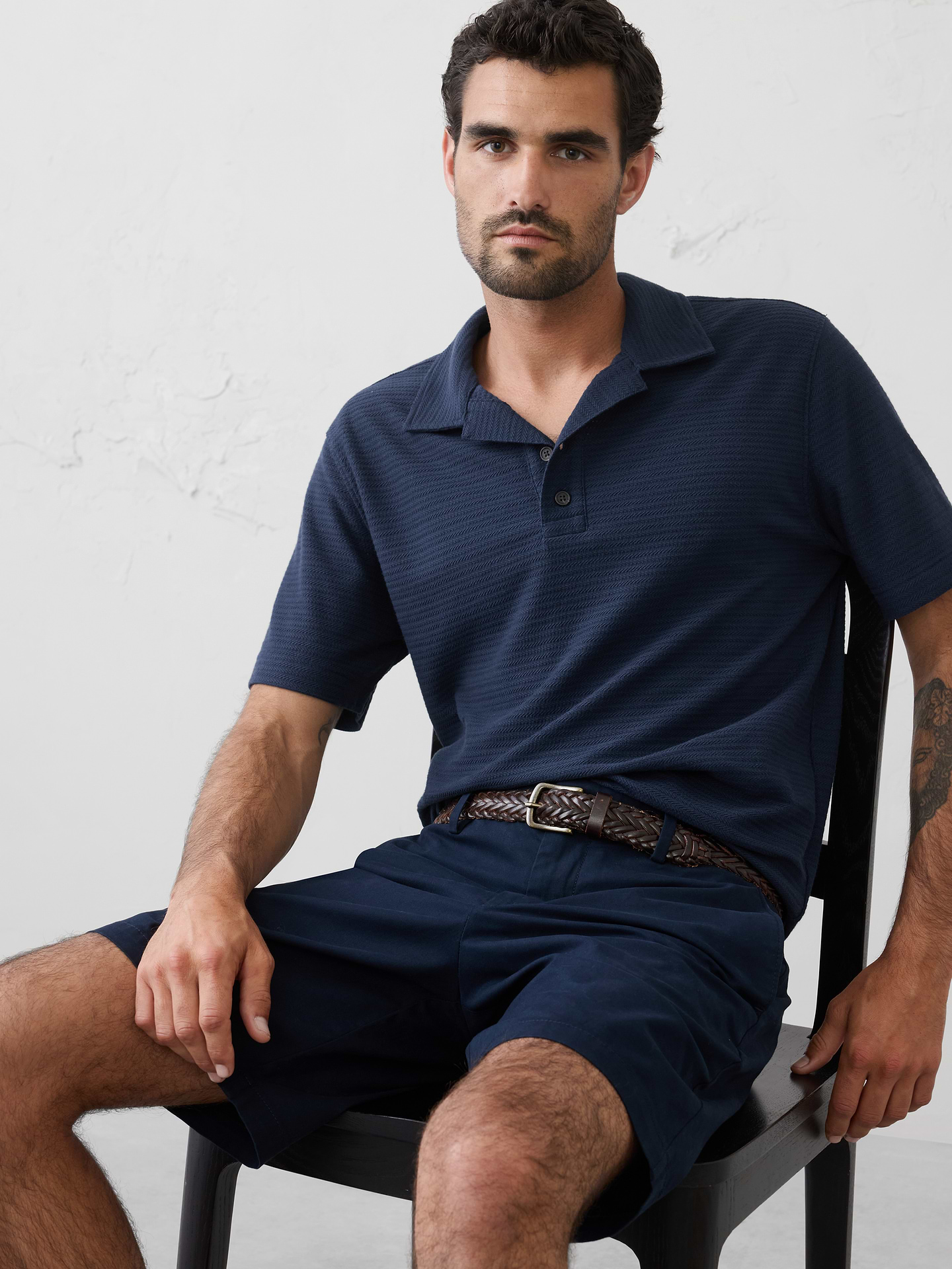 Image number 1 showing, Standard-Fit Textured Polo