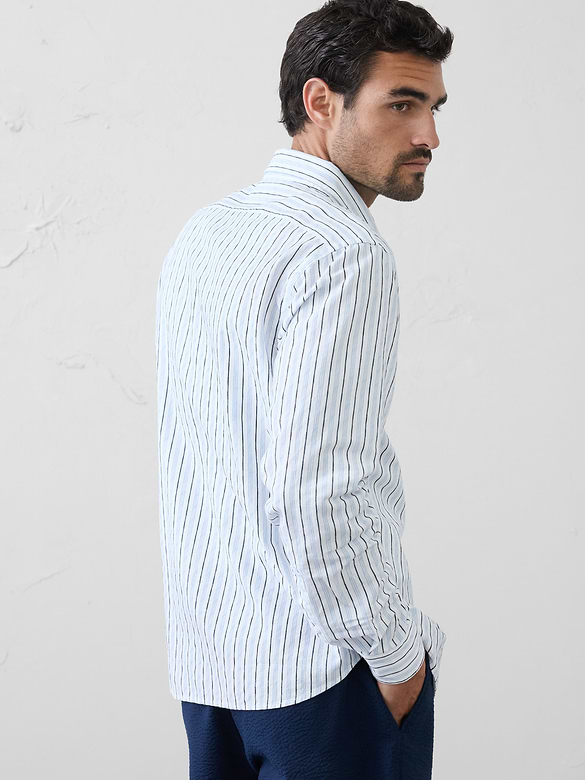 Standard-Fit Seersucker Shirt