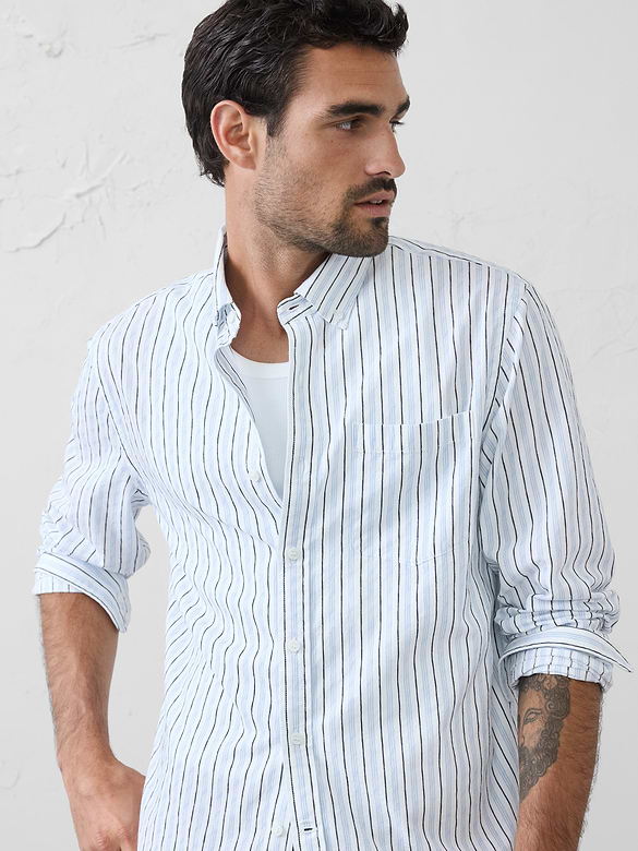 Standard-Fit Seersucker Shirt