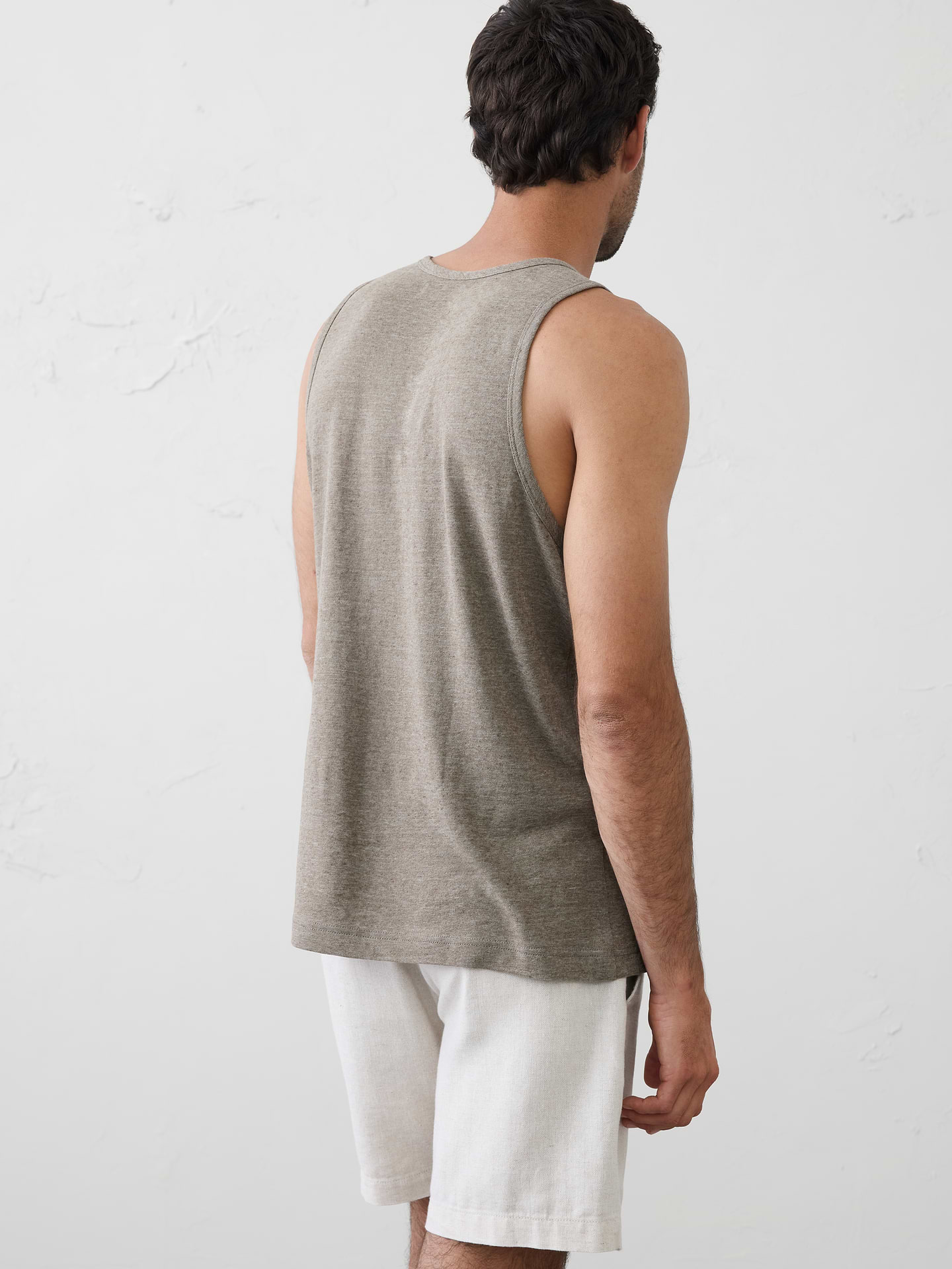 Image number 5 showing, Linen-Blend Tank