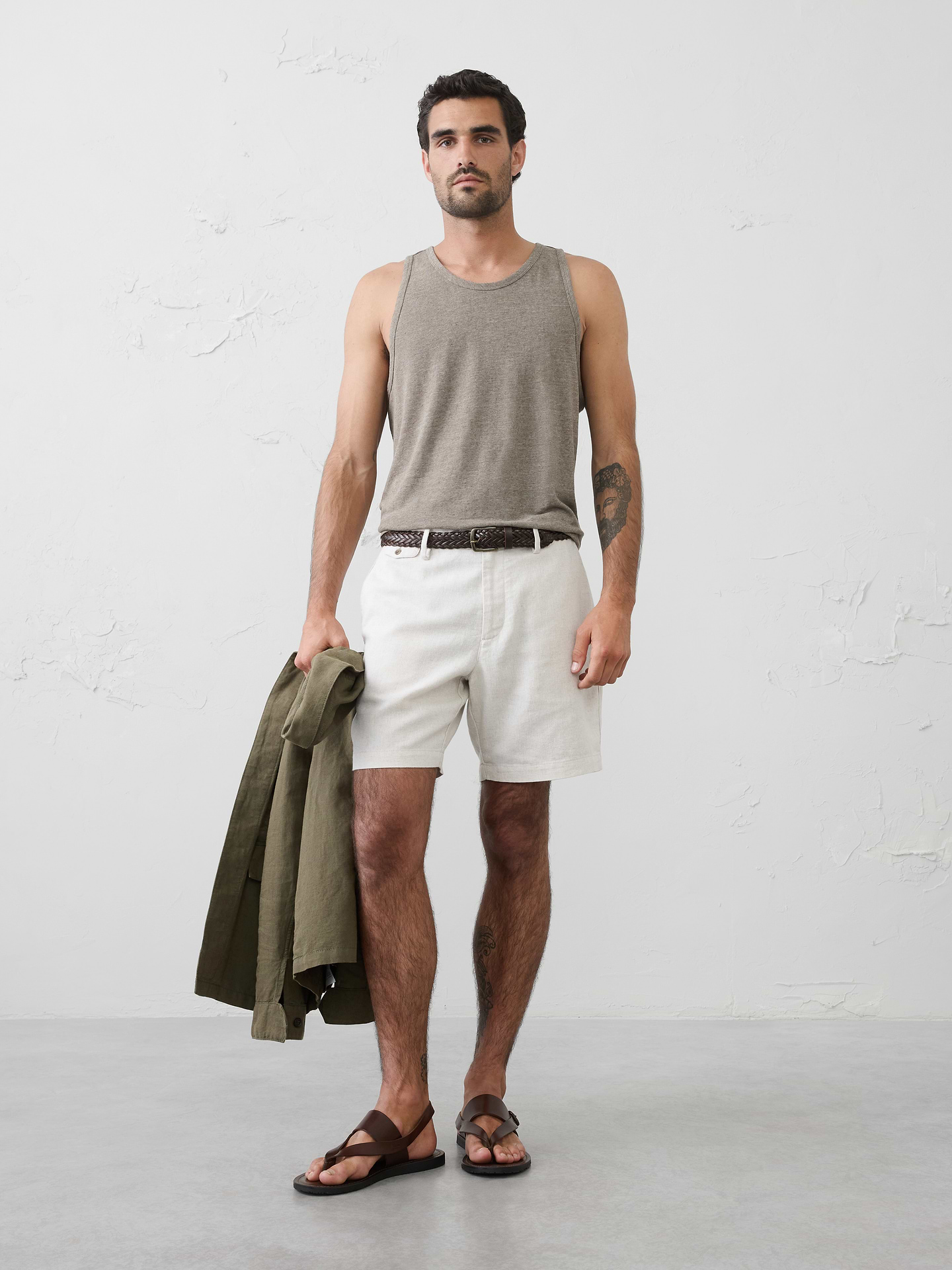 Image number 6 showing, Linen-Blend Tank