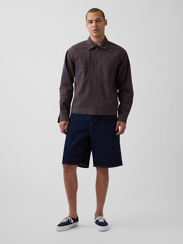 10.5" Baggy Denim Carpenter Shorts