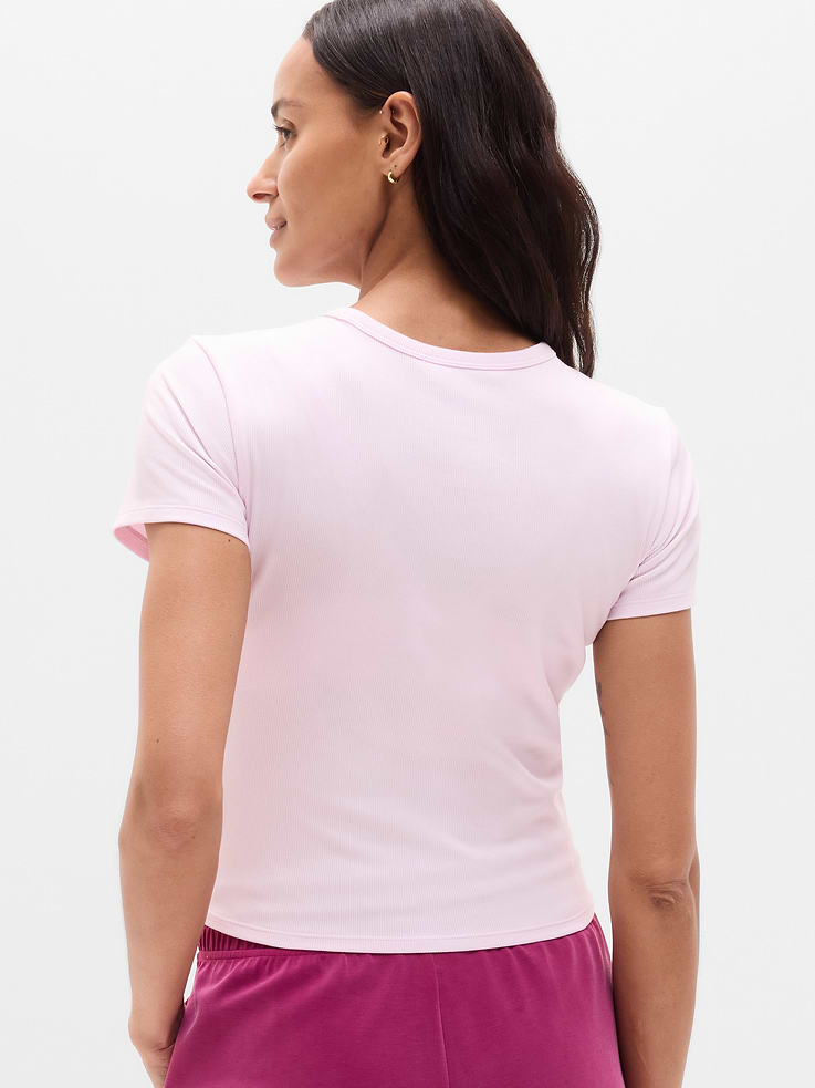 Image number 3 showing, Signature Rib Crop Tee
