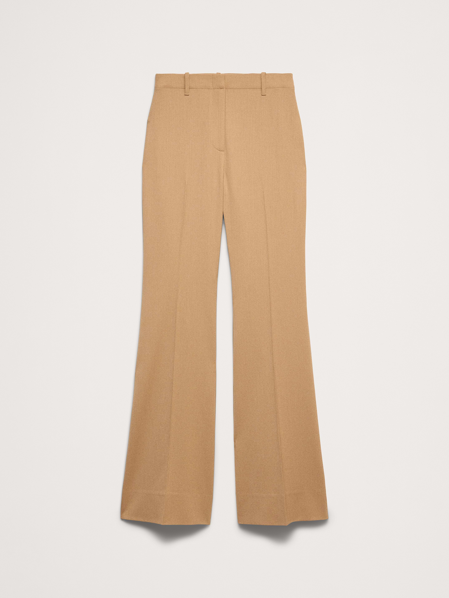 Image number 4 showing, Ultra High-Rise Flare Italian Lightweight Wool Pant