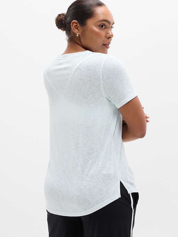 Breezy Scoop V-Neck Tee